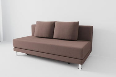 Диван прямой Стандарт без подлокотников (Berhouse) Цвет фасада: Кофе; Тип: Прямой; Материал фасада: Рогожка