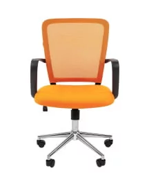 Кресло для оператора Chairman 698 chrome TW Оранжевое