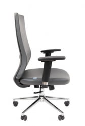 Офисное кресло CHAIRMAN 500 LUX БП экокожа Серый