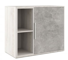 Шкаф низкий с вертикальной нишей B-TONE BTN36151231 Сосна Бетон светлый