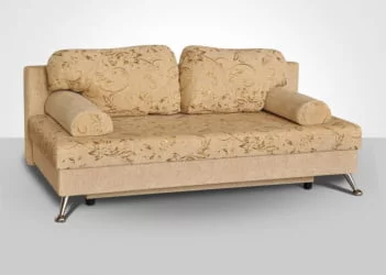 Серый диван Комфорт рогожка в1 вензель серый 282-1