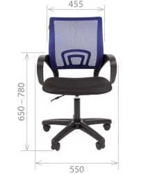 Кресло оператора CHAIRMAN 696 ЛТ (LT) Красный