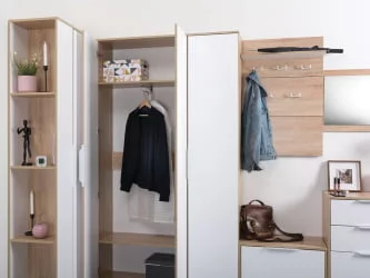 Шкаф для одежды Куба 13.136 Дуб сонома-белый премиум