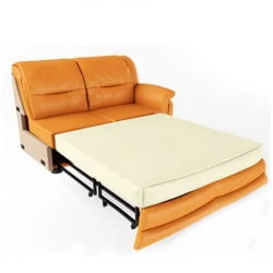 Диван фанера Вавилон 2БР Оранжевая (экокожа)
