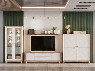 Сервант Ройбен ЛД 640.070.000 Дуб золотой Белый