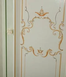 Шкаф четырехстворчатый с 2 зеркалами Луиза ЛД 665.111.000 Алебастр