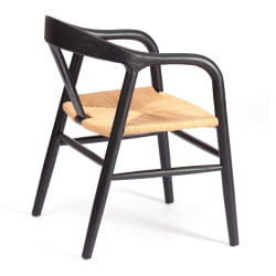 Стул VALI дерево вяз, черный, 50х46х77 см