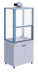 Шкаф вытяжной демонстрационный Голубой/Серый