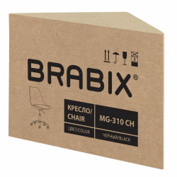Офисное кресло BRABIX Eames MG-310 CH экокожа Черный