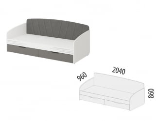 Детская кровать для девочки Аляска 502.11