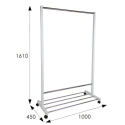 Вешалка на колёсиках В 35Н Белый