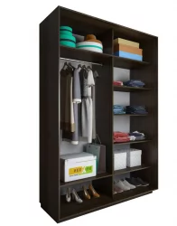 Шкаф-купе 3-х дверный Акцент-Вера КР 1500х600  Выбеленное дерево