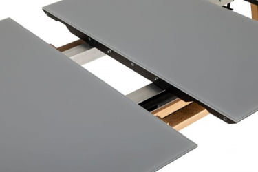 Стол раскл. Нарвик Glass 120-150 Automatic Natur/Dark matte glass