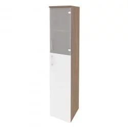 Шкаф высокий узкий правый ONIX O.SU-1.7(R) Дуб Аризона/Белый