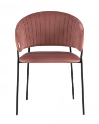 Стул Бруно велюр Пыльно-розовый