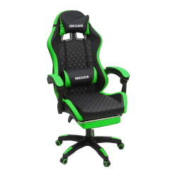 Геймерское кресло 892-1 цвет черный/зеленый с массажем 892-1-black-green-mass