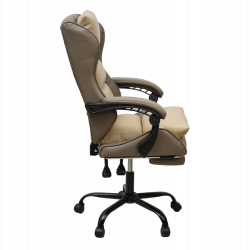 Кресло 897 KINGQUEEN, цвет светло-серый/бежевый, 897-lgray-beige