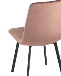 Комплект из двух стульев Chilly велюр пыльно-розовый 2 шт.