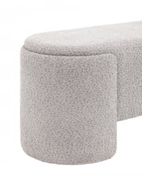 Банкетка Taks букле Светло-серый