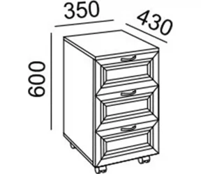 Тумба универсальная Остин Модуль №19 Ясень шимо светлый/белый