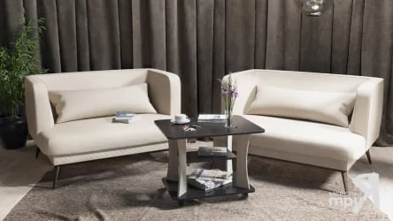 Журнальный столик на колесиках Тип 8 Венге Цаво-дуб Белфорт