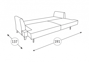 Бежевый диван Дамаск ТД 210. Лаундж 27 Коралл/Фибра Геометрия 18 Бежевый