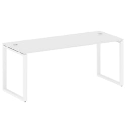 Стол письменный на О-образном м/к METAL SYSTEM БО.СП-5 Белый/Белый