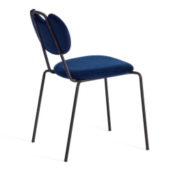 Стул DANTON (mod. 0139223) металл/ткань, 47х56,5х79 см, темно-синий S108 (117 DARK BLUE)/черный