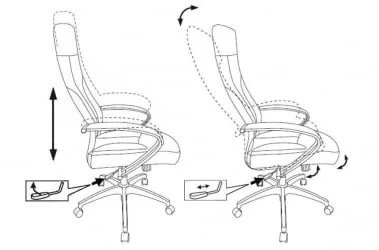 Кресло руководителя Бюрократ CH-608Fabric темно-синий Velvet 29