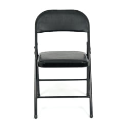 Складной стул FOLDER (mod. 032) / 1 шт. в упаковке каркас: металл, сиденье/спинка: экокожа, 41*51*76см, черный