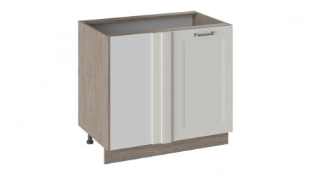 Шкаф напольный с планками для формирования угла Одри Н_72-90_1ДРпУ Дуб Сонома трюфель/Бежевый шелк