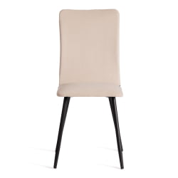 Металлический стул La Rousse NEW, велюр, бежевый/черный, 7, 45x55x93 см