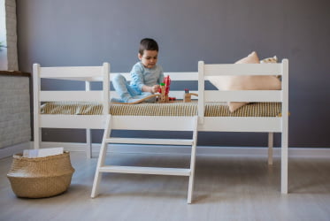 Лестница к кроватям 1600*800 RooRoom VK-101 Белая