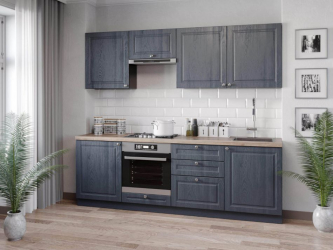 Шкаф кухонный 800 горизонтальный Мокка ЛД 274.750.000.165 Черный Дуб фактурный антрацит