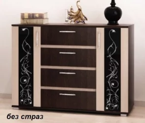 Комод Вега 14 Комби Дуб беленый/венге (остаток, на складе)