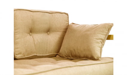 Диван с деревянными ножками двухместный DEmoku Д-2 бежевый-натуральный