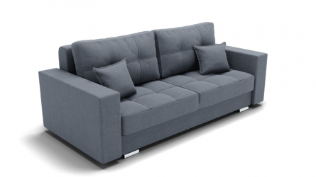 Диван Талисман-1 (ЗР) Цвет фасада: Серый; Тип: Прямой; Материал фасада: Металл/Велюр