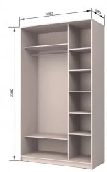 Шкаф-купе Хит-23-17-15 Ясень шимо темный