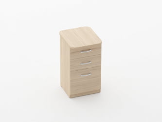 Тумба приставная на 3 ящика Glassy 3.10.15 Венге