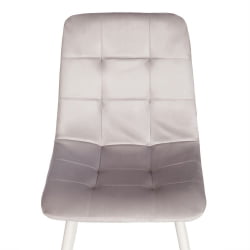 Металлический стул CHILLY (mod. 7094-1) вельвет/металл, 44,5х52,5х86 см, pink (розовый) HLR39 / натуральный