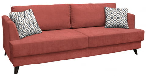 Бежевый диван Дамаск ТД 210. Лаундж 27 Коралл/Фибра Геометрия 18 Бежевый