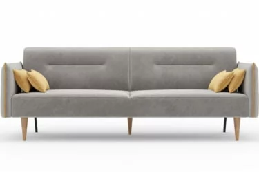 Диван трёхместный Протей ЛД 309.010.000 Светло-серый Горчичный