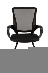 Кресло для посетителей CHAIRMAN 969 В (V) сетка черная/ткань черная