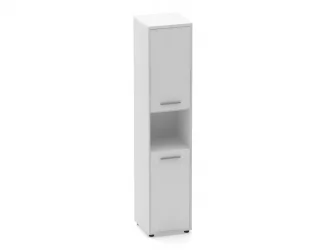 Шкаф 4 узкий закрытый, с нишей Deka 10.19.12Л Белый