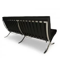 Диван двухместный Everprof Barcelona - 2 экокожа Черный