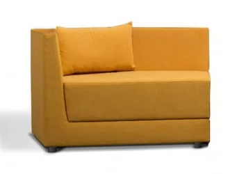 Диван с одноярусной спинкой правый Элемент 2В1 Желтый