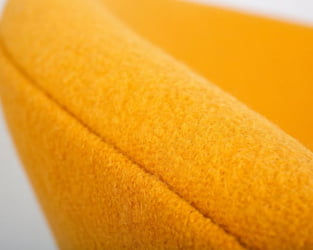 Кресло дизайнерское DOBRIN EMILY (желтая ткань AF13, золотое основание) 2 шт