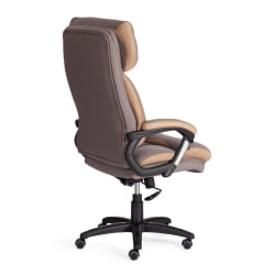 Кресло DUKE ткань рогожка Nice, мокко (серо-бежевая) / сетка бронза, TW-21