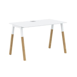 Стол письменный Forta FST 1167 Белый премиум Дуб Гамильтон