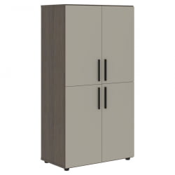 Шкаф с 2 комплектами глухих малых дверей VELION VMCS 80.4 Аметист Дуб Сильвер